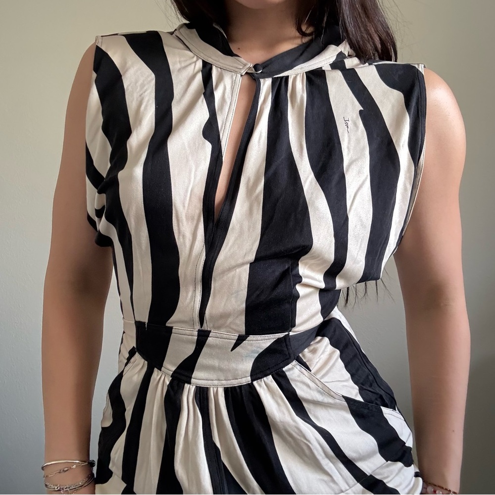 Issa London Striped Silk Dress